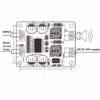 Module tăng âm TPA3118 Mono 60W - 5C8