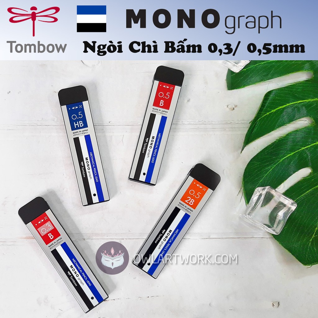 Ngòi Chì Bấm Cơ Khí Tombow Mono 0.3/0.5mm