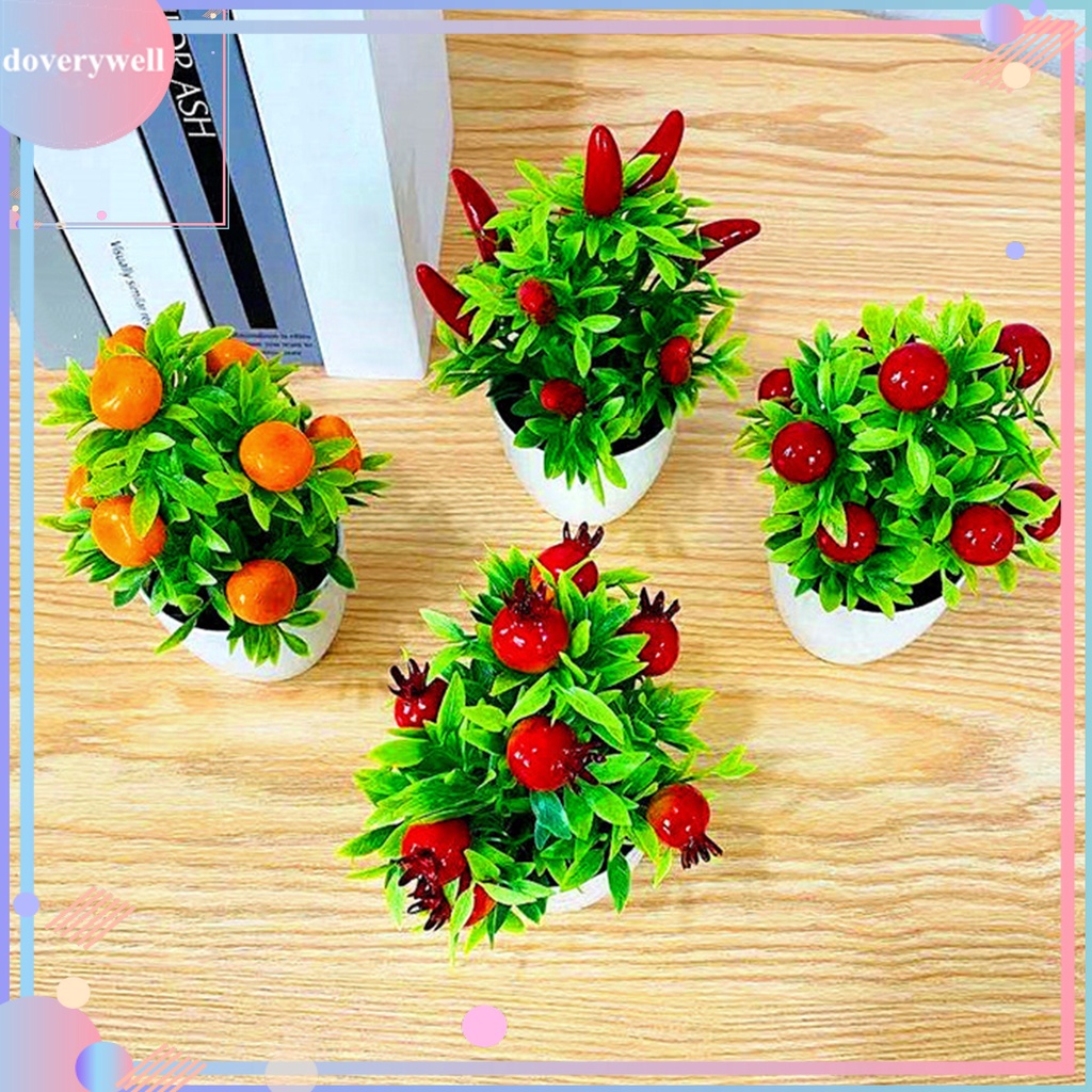 Chậu cây bonsai giả không mùi trang trí nhà cửa tươi mát