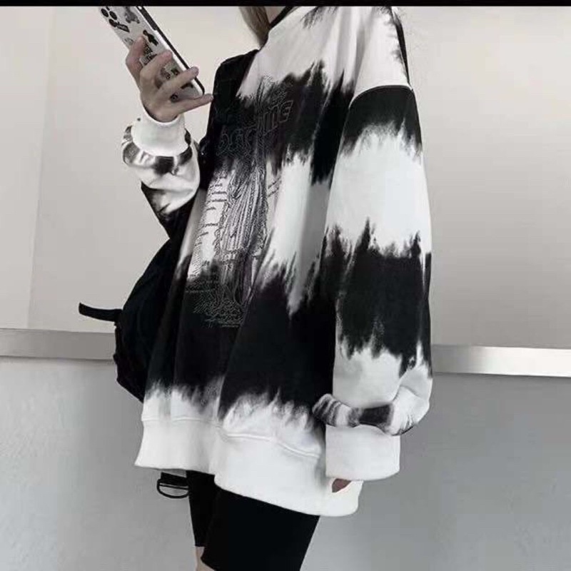 [HOTTREND THU ĐÔNG 2021] Áo Hoodie, Sweater  Loang Đen Trắng Nam Nữ Form Rộng Unisex Áo Chất Nỉ Dầy Cao Cấp Top Xu Hướng | BigBuy360 - bigbuy360.vn