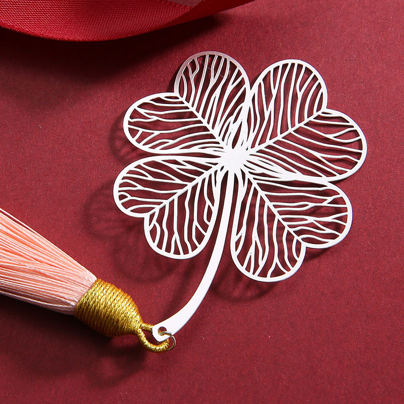 Dụng Cụ Đánh Dấu Sách Bằng Kim Loại Hình Lá Phong Sáng Tạo