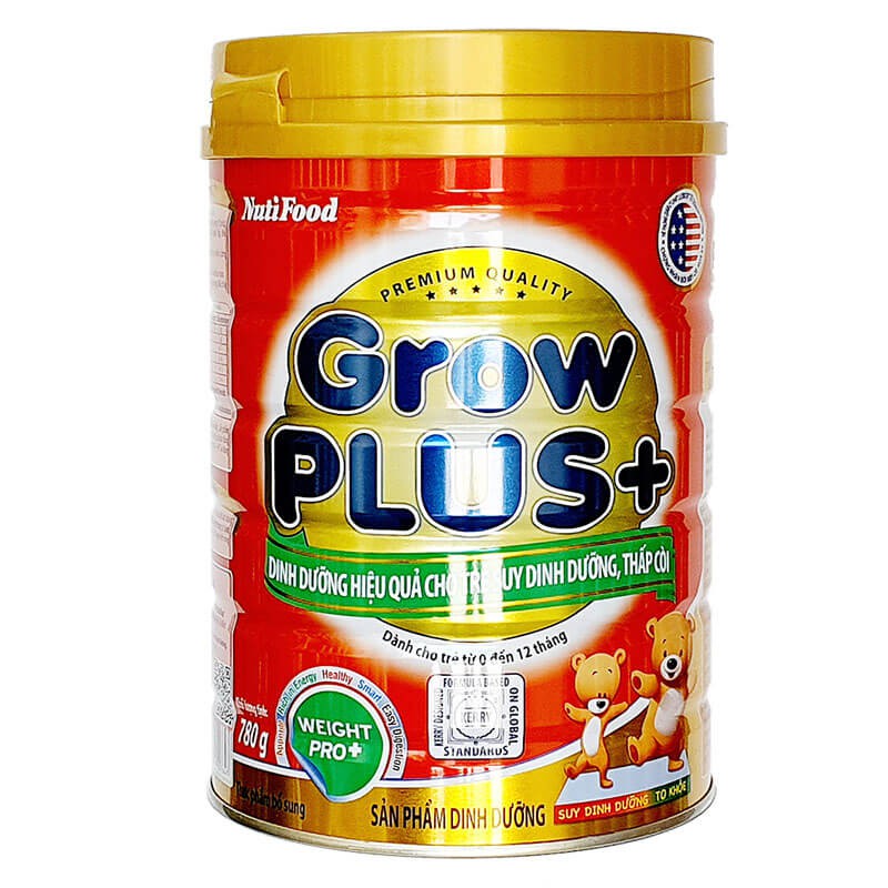 Sữa bột GROW PLUS+ SUY DINH DƯỠNG dưới 1 TUỔI LON 780G