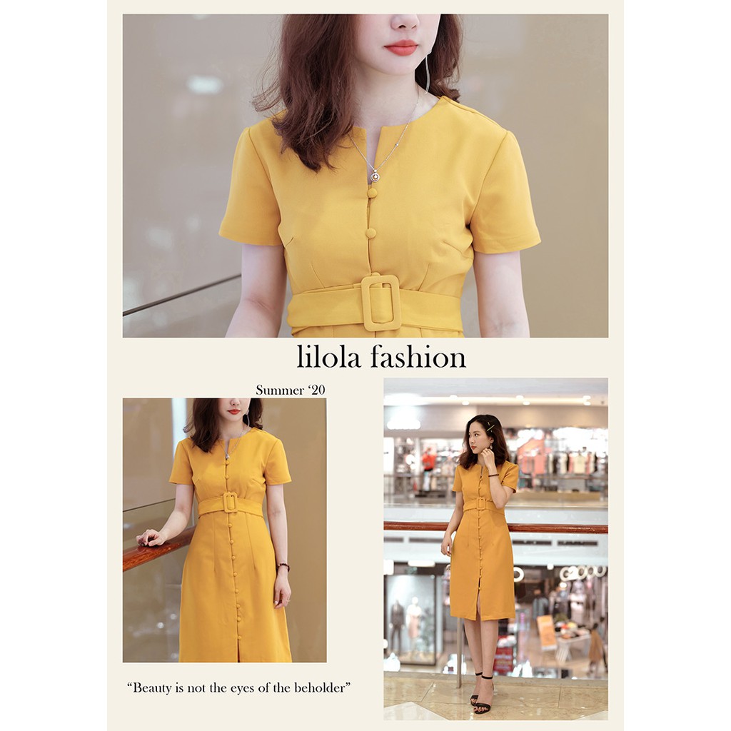 Đầm váy dáng suông màu vàng YELLOW CLOUD DRESS | ÁNG MÂY VÀNG