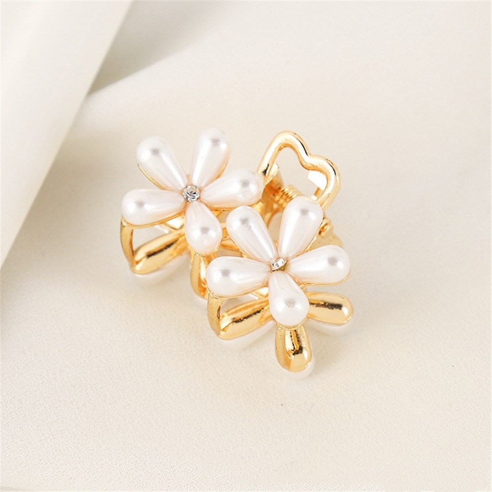 Kẹp Tóc Hình Hoa Đính Ngọc Trai Giả Bằng Hợp Kim Thời Trang Cho Nữ