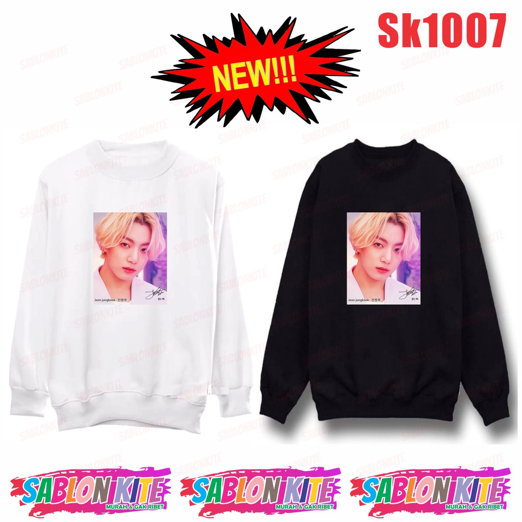 Mới Áo Hoodie Bts Jungkook Jk Sk1007 Jk Jin Sg Jm Jh Rm Fg V 5 Màu