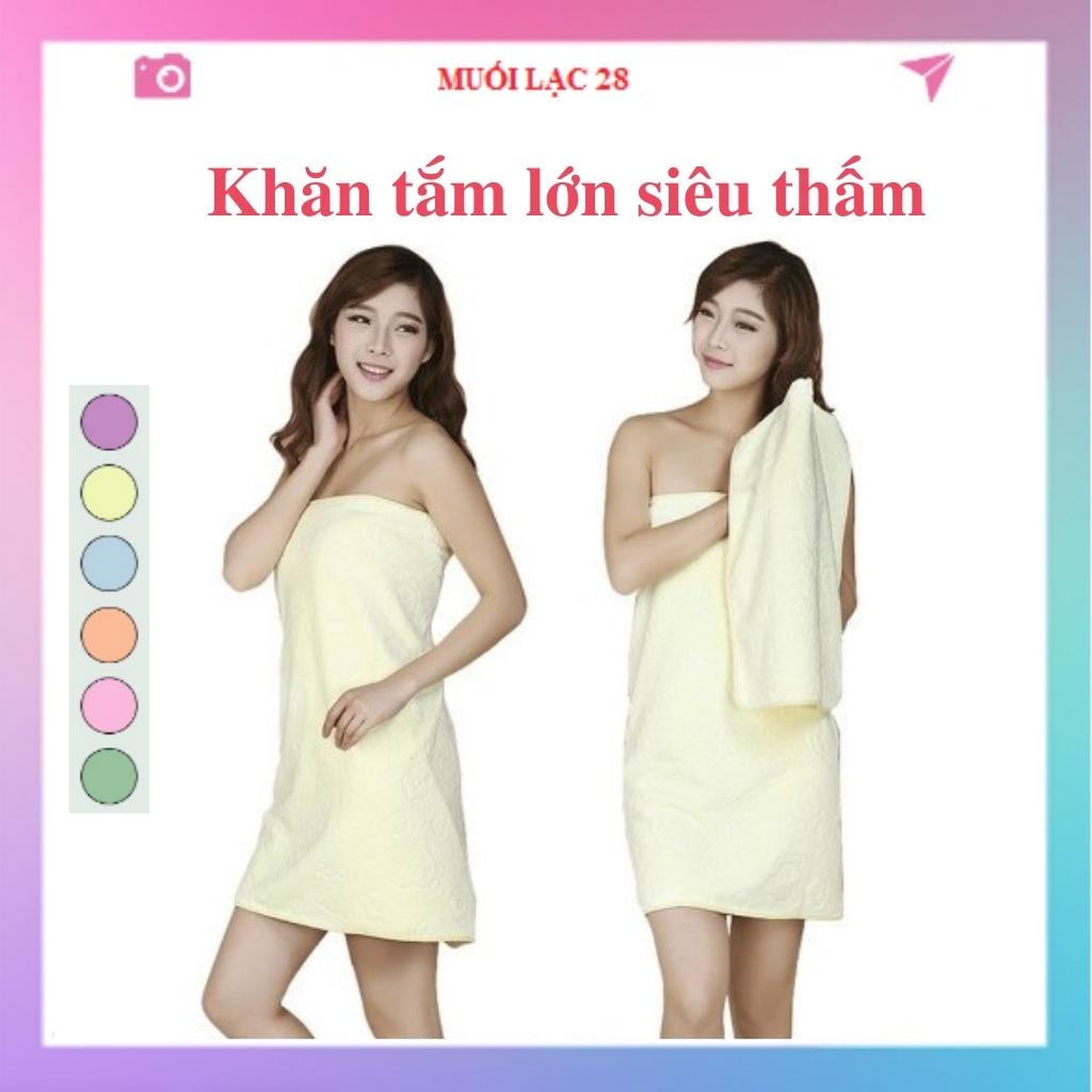 Khăn tắm lớn siêu thấm xuất Nhật mềm mịn size 70x140cm