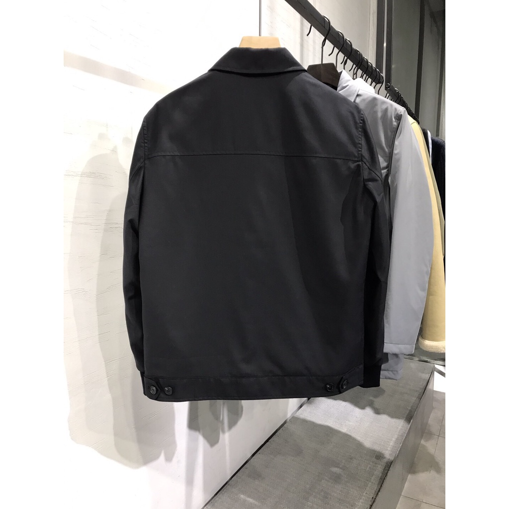 Áo khoác nam thời trang cao cấp Zegna trẻ trung, trơn màu basic