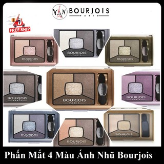 [ Bourjois Pháp ] Phấn mắt bourjois 4 màu ánh nhũ độ bám cao suốt 12h