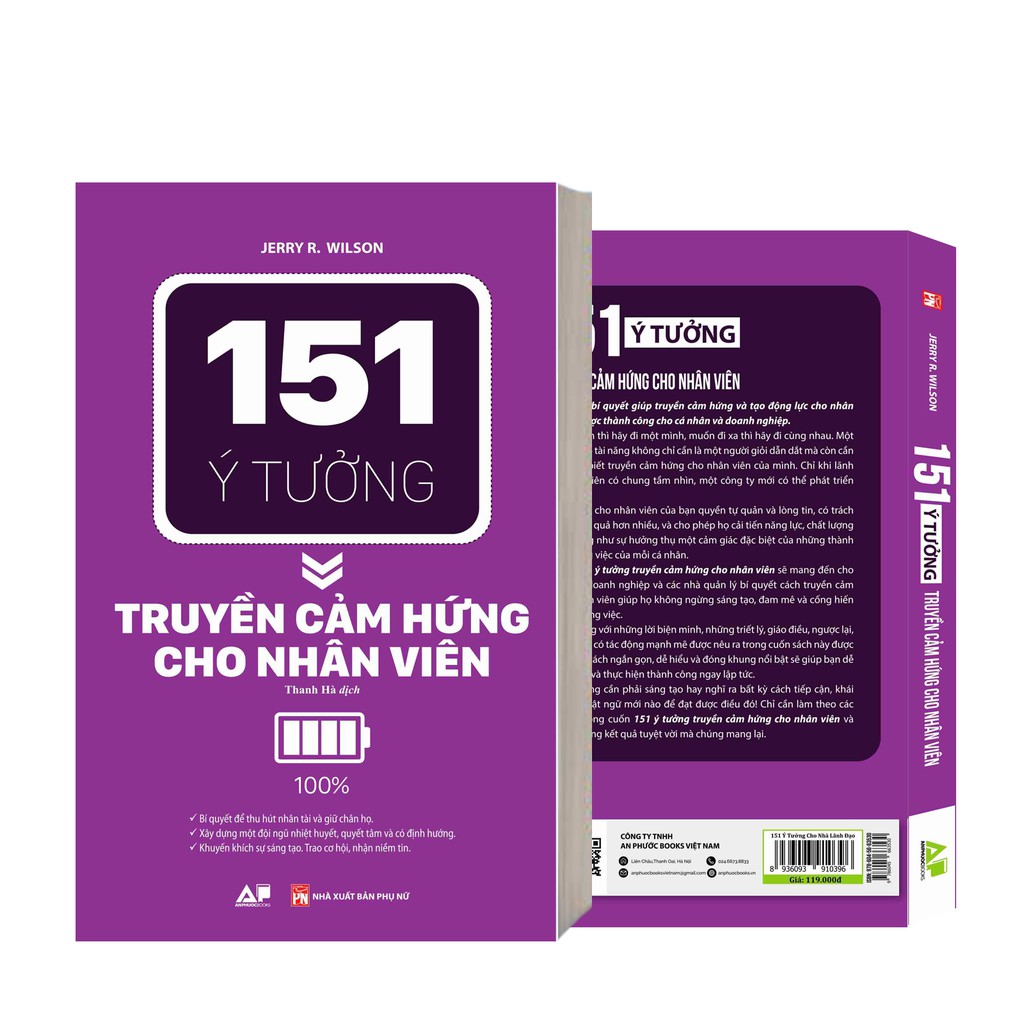 Sách - 151 Ý Tưởng Quản Trị Khen Thưởng và Truyền Cảm Hứng Cho Nhân Viên (2 Cuốn)