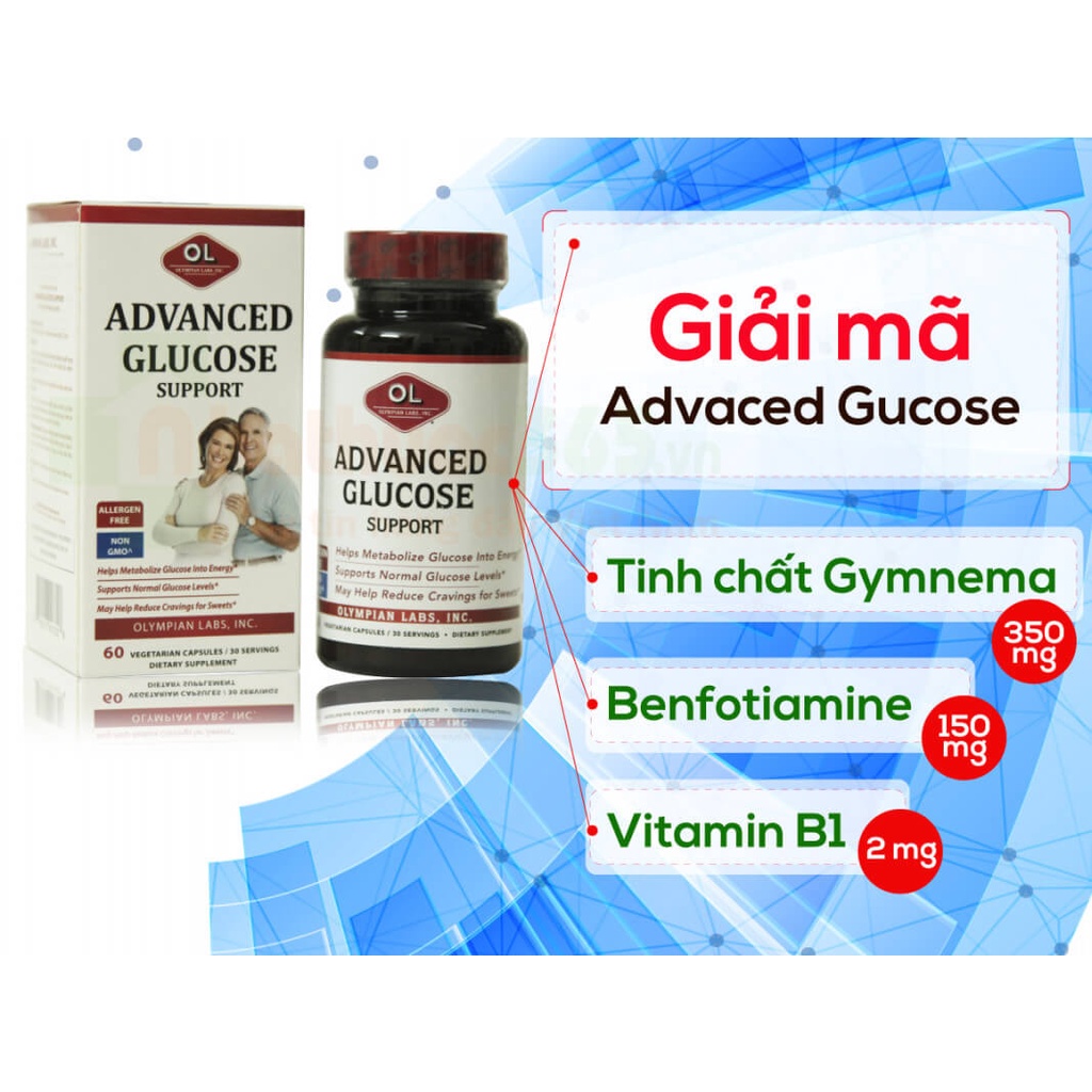 Thực Phẩm Bổ Sung Advanced Glucose Support Hộp 60 Viên - NT093