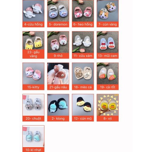 [Mẫu tất siêu Hot 2020] Được chọn màu-Tất Baby gắn thú nhồi bông chống trơn trượt cho bé 0-2 tuổi