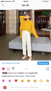 Áo len nhiều màu