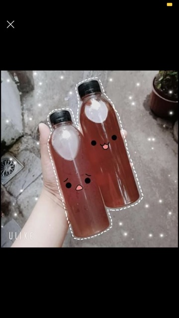 Chai nhựa tròn nắp đen NHỰA ĐỒNG NAI 330ml dày dặn - đựng nước, trà sữa - kèm nắp