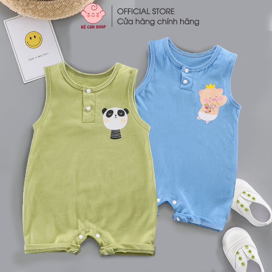 Bộ áo liền quần trẻ em body heo gấu trúc xinh xắn, năng động cho bé - Bé Con Shop