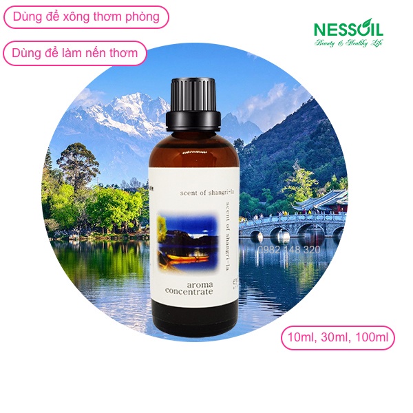 Tinh dầu nước hoa xông phòng hương Shangrila 100ml, dùng với máy khuếch tán tinh dầu, đèn xông, dùng làm nến thơm