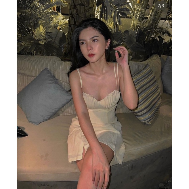 ĐẦM 2 DÂY TRẮNG SEXY HỞ LƯNG QUYẾN RŨ DÀNH CHO NỮ