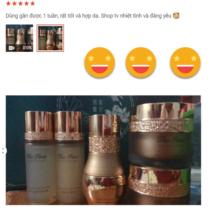 Set dưỡng da Ohui mini ,bộ chăm sóc da mặt Ohui The First Genniture Special,phục hồi da,giảm mụn,chống lão hóa - Set 5sp