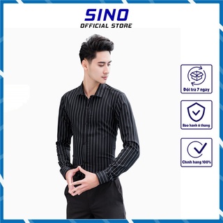 Xả 49K Áo sơ mi nam tay dài giá rẻ hàn quốc trẻ trung cao cấp nam form rộng SINO AD09