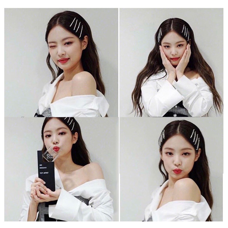 Kẹp tóc đính đá lấp lánh thanh lịch và thời trang