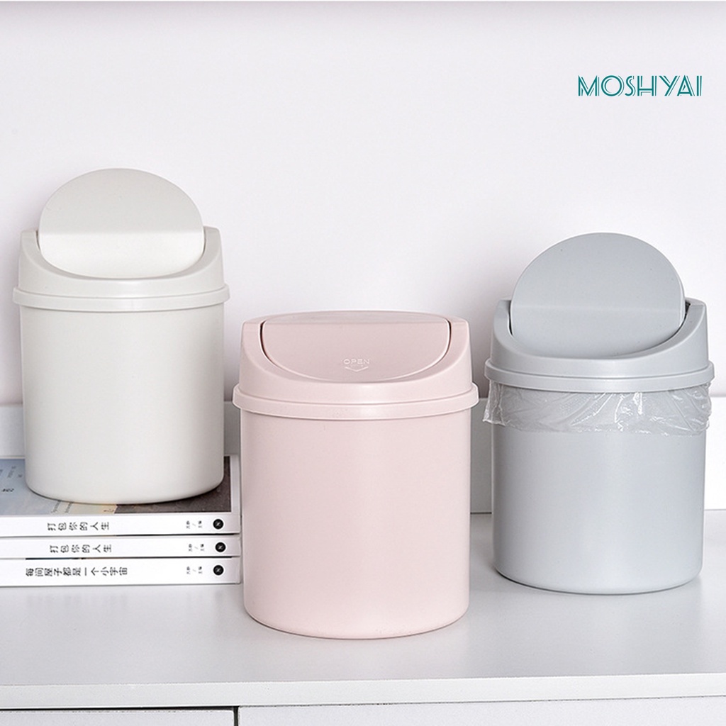 Thùng Rác Mini Bằng Nhựa PP Tiết Kiệm Không Gian Có Thể Tái Sử Dụng