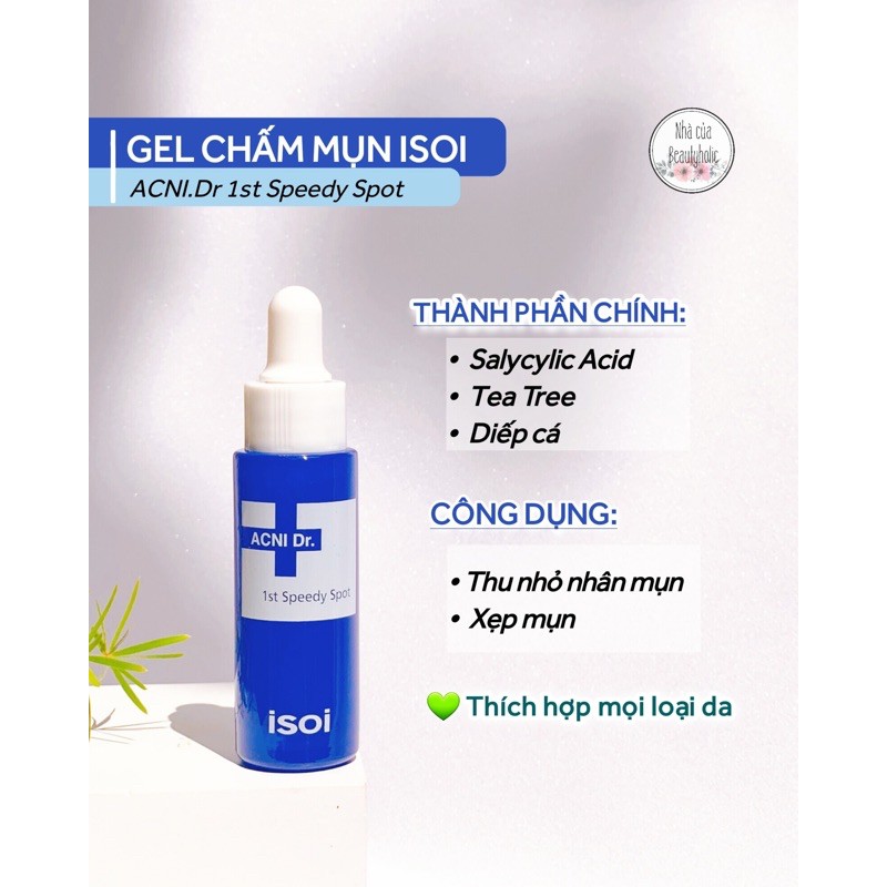 GEL DIỆT MỤN KHẨN CẤP #ISOI ACNI.DR 1ST SPEEDY SPOT