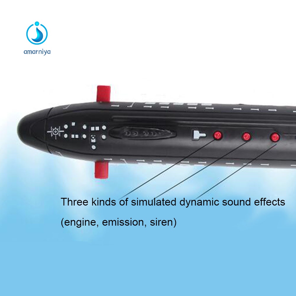 Mô hình tàu ngầm và ngư lôi có đèn và nhạc giáo dục sớm cho bé