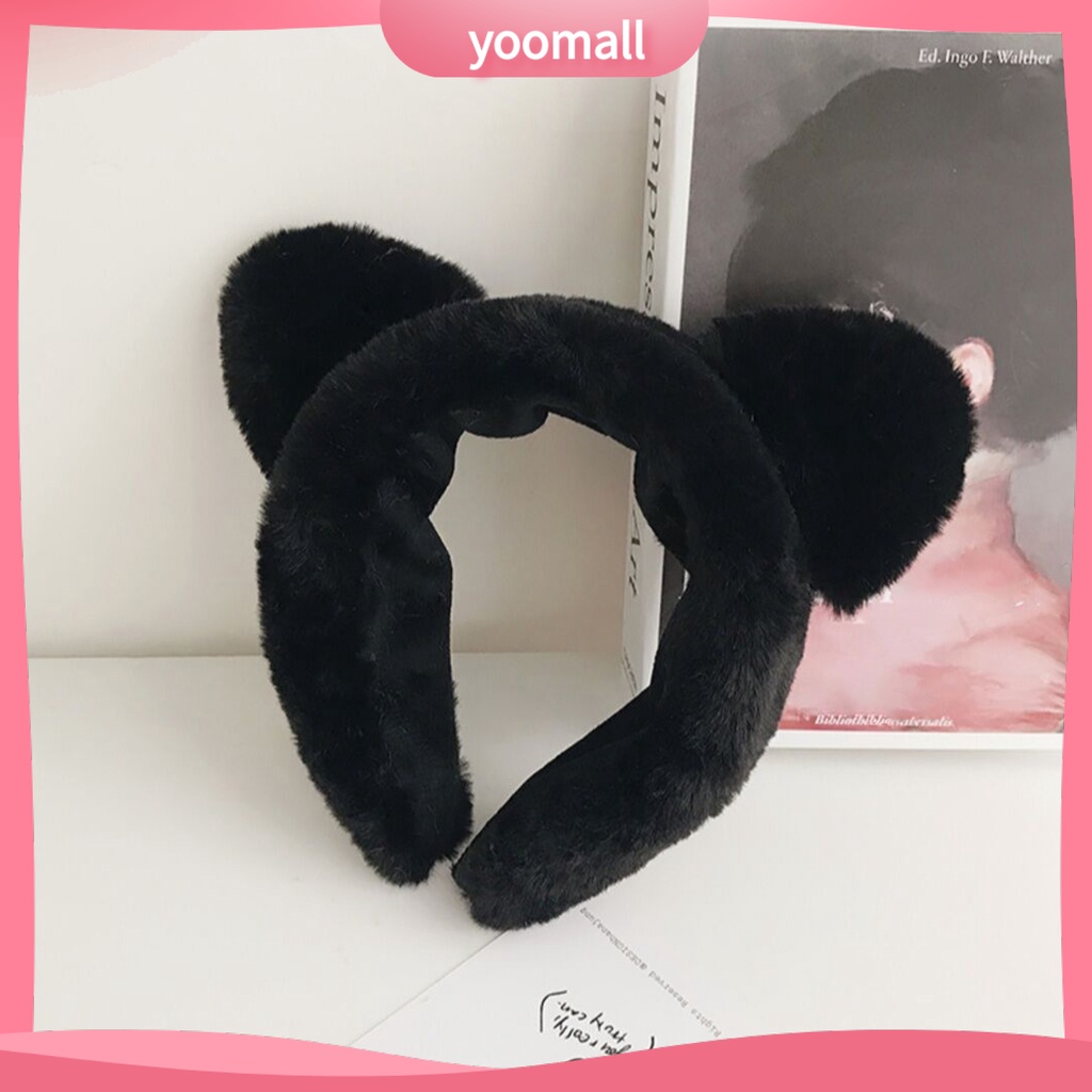 Băng Đô Cài Tóc Hình Tai Mèo Đơn Giản Cho Nữ