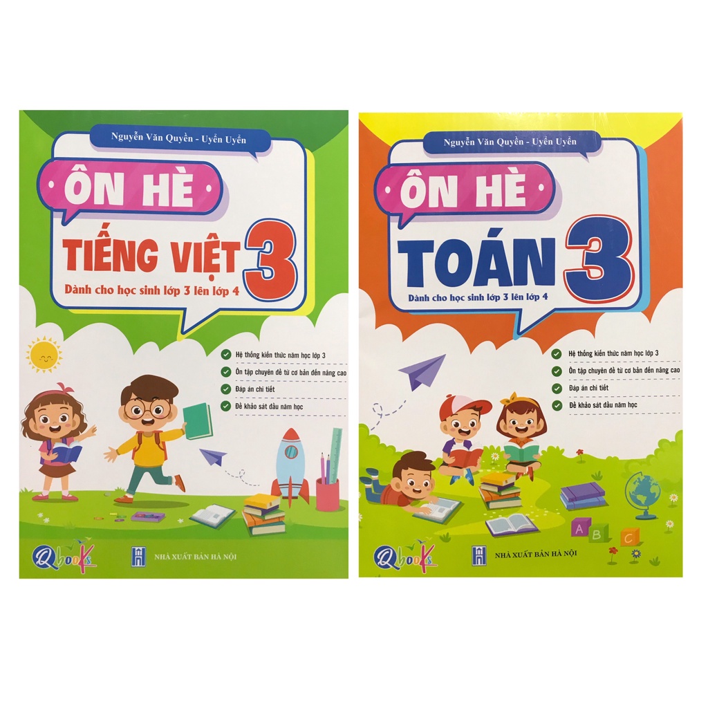 Sách - Combo ôn hè Toán 3 + Tiếng Việt lớp 3