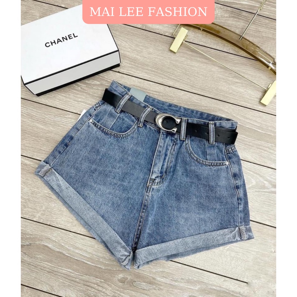 Quần Short Jeans Nữ Xắn Gấu Dáng Ngắn 3 Màu V038 - Mai Lee Fashion