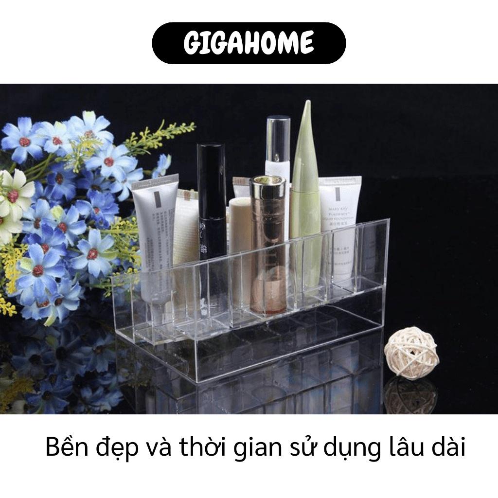 Khay Đựng Son GIGAHOME Kệ 24 Ô Đựng Son Trong Suốt Mica GIGAHOME Hộp Chứa Mỹ Phẩm Giữ Gọn Gàng   4053