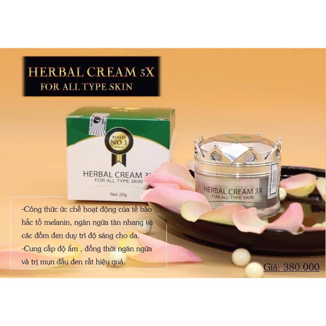 Kem dưỡng da HERBAL CREAM 3X