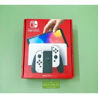 Nintendo switch oled/ white /-/acked 256gb likenew 99%