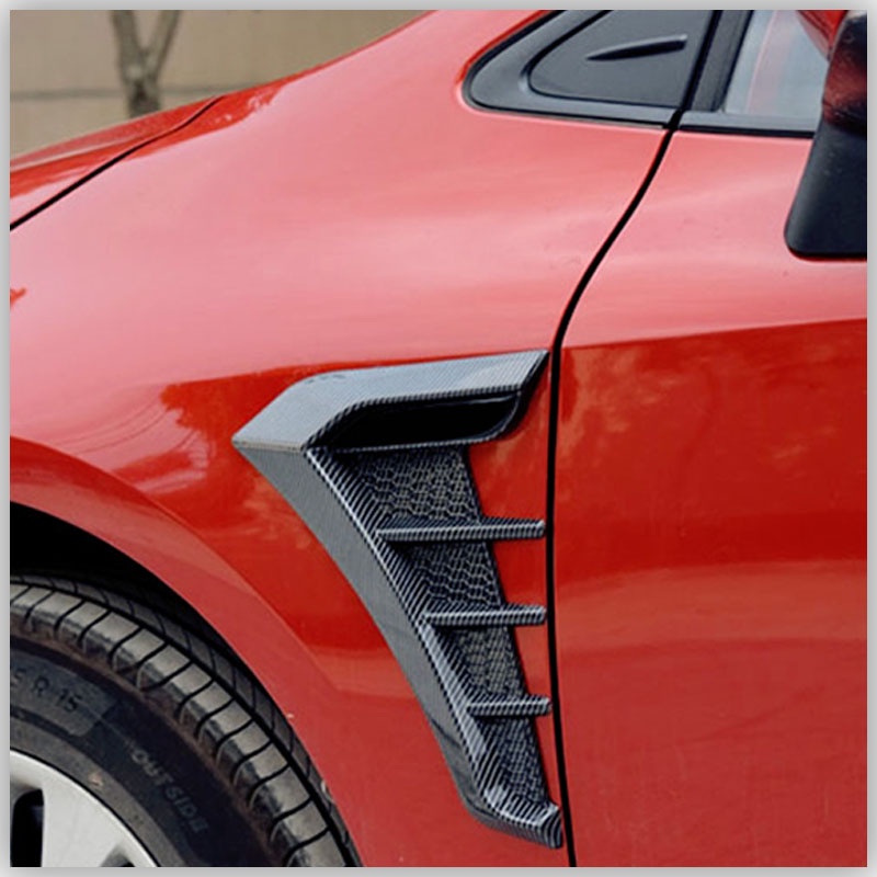 FENDER Bộ 2 Miếng Dán Sợi Carbon JDM Trang Trí Lỗ Thông Gió Xe Hơi  Lỗ Thông Gió Bên Hông Xe Hơi  Miếng Dán Lỗ Thông Gió Bên Hông Xe Hơi ô tô mang cá loại lớn phụ kiện ngoại thất ô tô