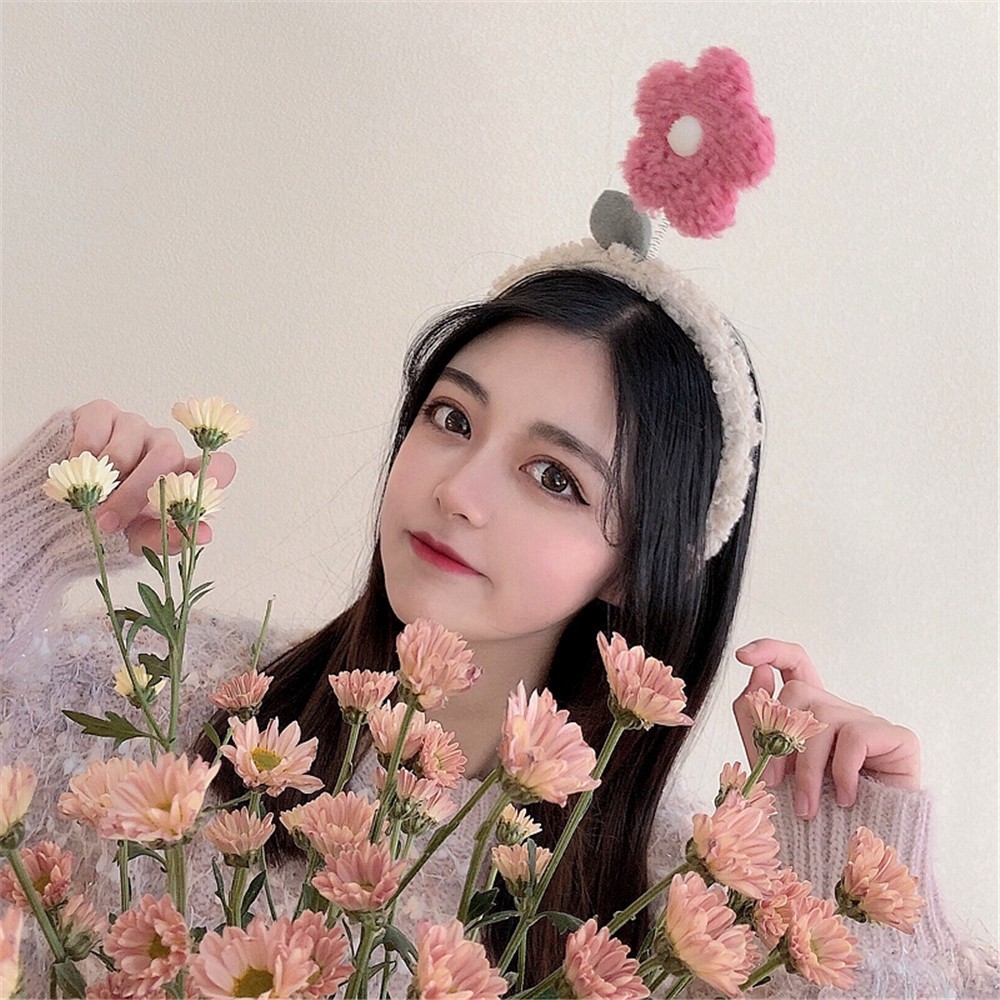 [NowShip2h] Cài Tóc (Bờm Tóc) Lò Xo Gấm Hoa Handmade Dễ Thương Cute Nhiều màu - Mã CT007