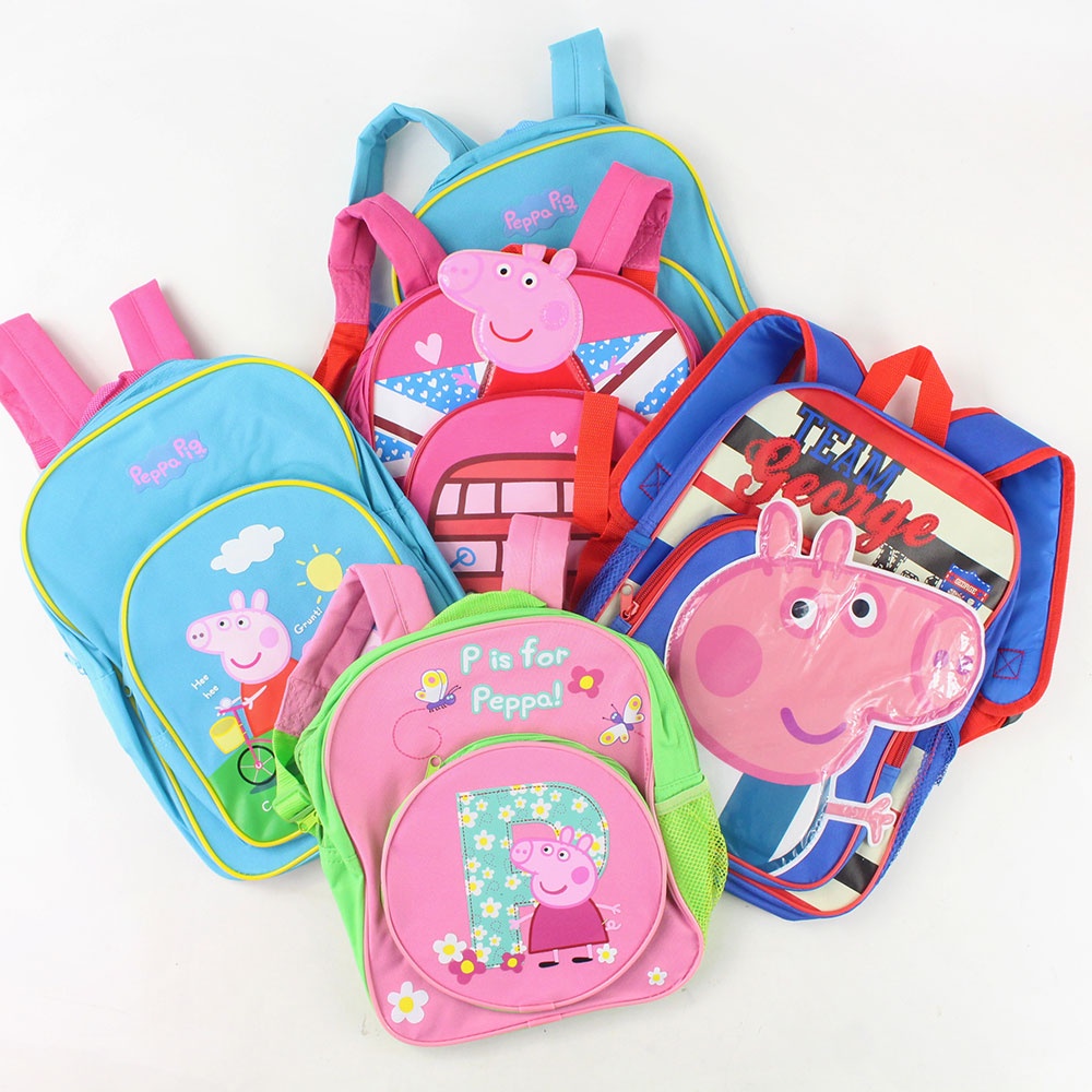 Hàng Mới Về Ba Lô Túi Rút Hình Heo Peppa Nhồi Bông 5 Mẫu Mã Dễ Thương Cho Bé