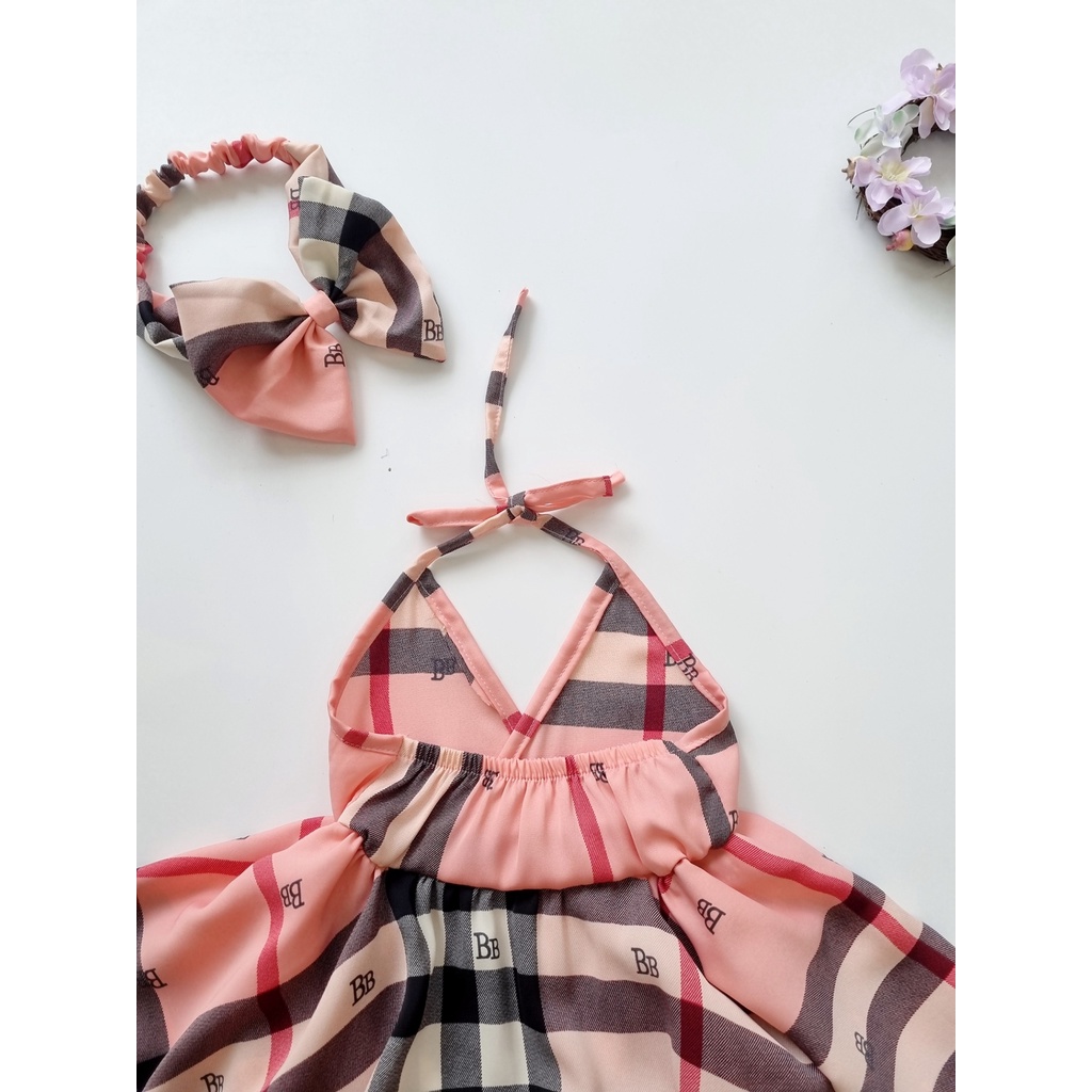 Bodysuit bé gái sơ sinh  [𝐓𝐀̣̆𝐍𝐆 𝐊𝐄̀𝐌 𝐓𝐔𝐑𝐁𝐀𝐍 SU SHOP- Body BUBERRY