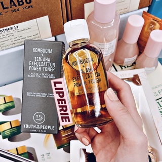 [Youth to the People] Nước dưỡng trà đen lên men Kombucha + 11% AHA Exfoliation Power Toner