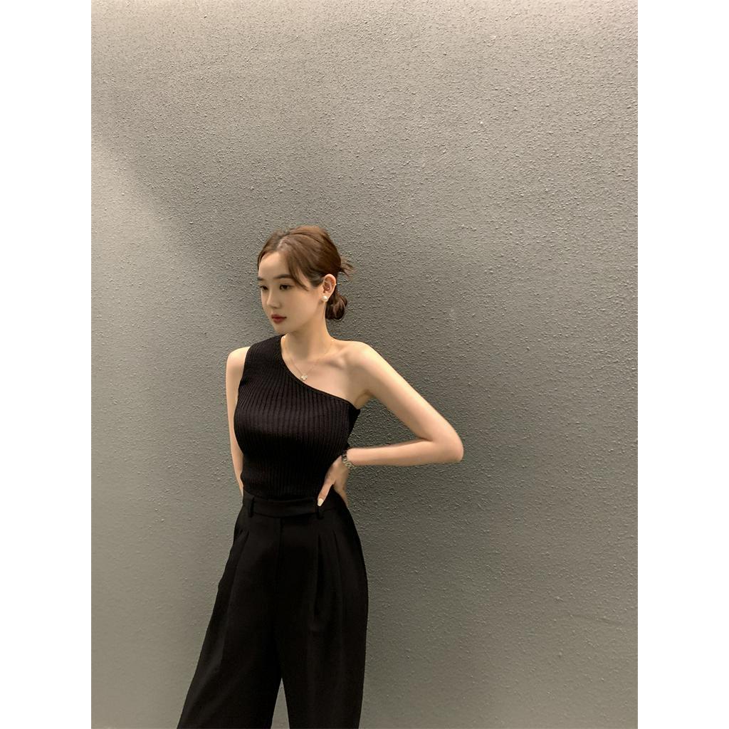 Áo Hai Dây Dệt Kim Phong Cách Hàn Quốc Thời Trang Mùa Hè 63416