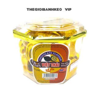 Thùng 12 hộp Socola đồng tiền vàng Việt thái 210gr