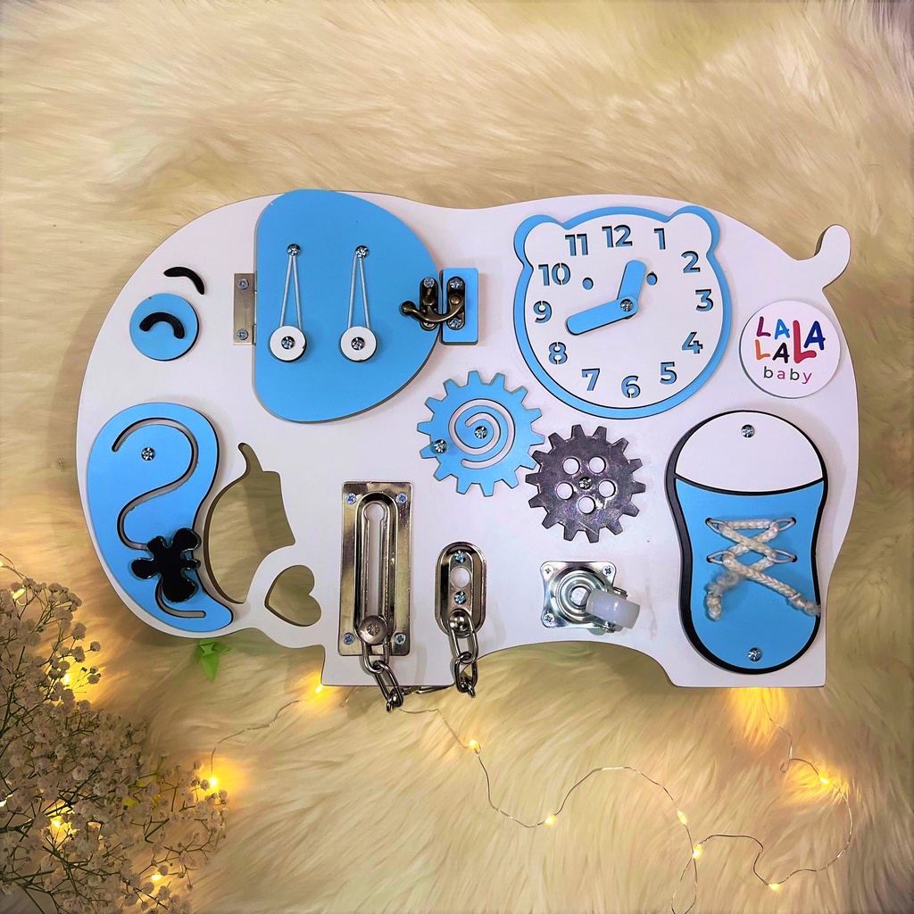 Busy board bảng bận rộn Lalala baby - Hình động vật dễ thương - Giúp bé phát triển toàn diện