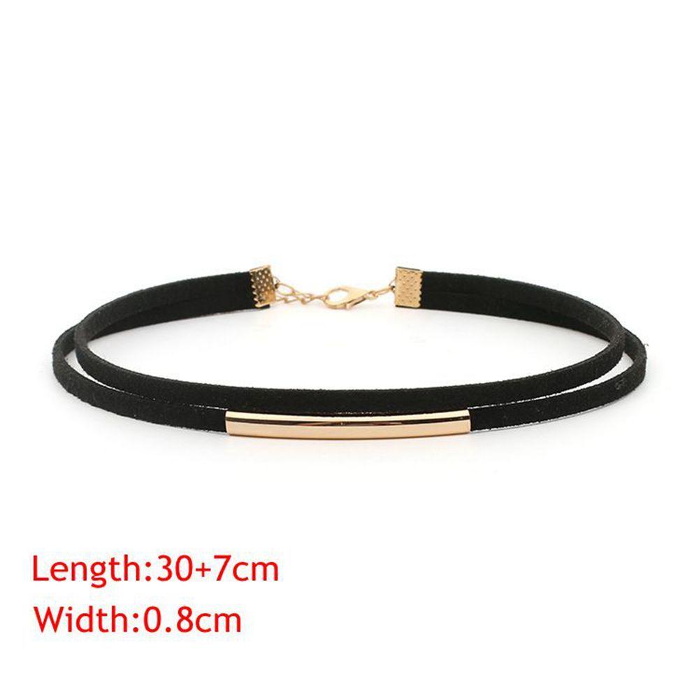 Dây Chuyền Choker Màu Đen Phong Cách Harajuku Thời Trang Cho Nam Và Nữ