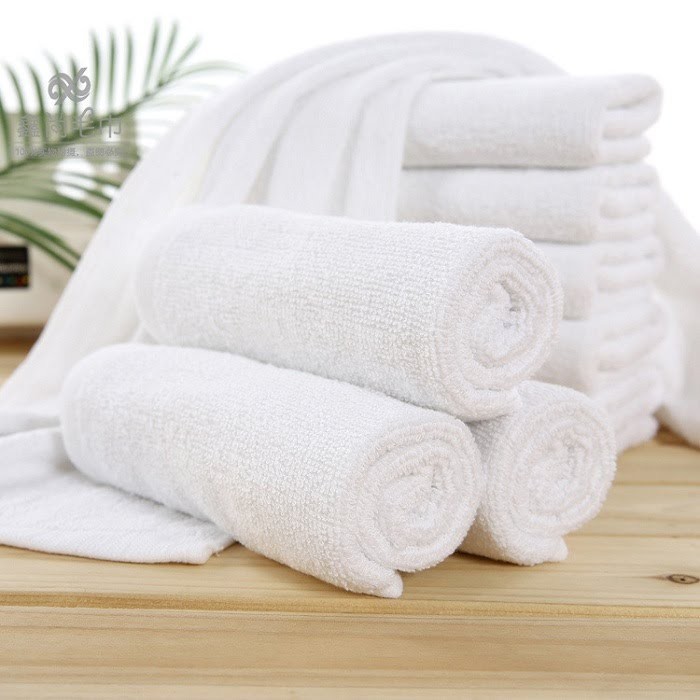 Khăn tắm gội trắng chất lượng xuất nhật 100% cotton 48*100cm mềm mịn, siêu thấm
