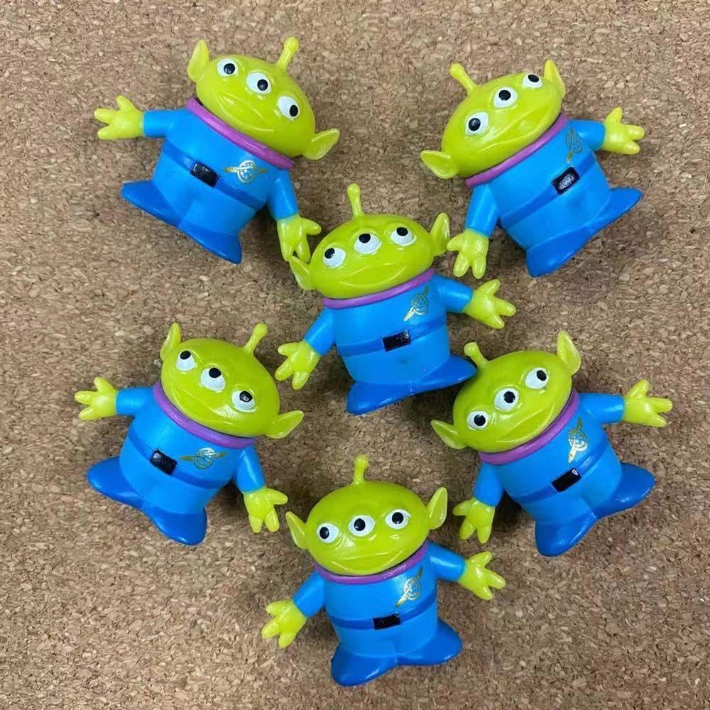 REBUY1 Mô Hình Nhân Vật Người Ngoài Hành Tinh Hoạt Hình Màu Xanh Lá Cây Trang Trí Bàn Làm Việc