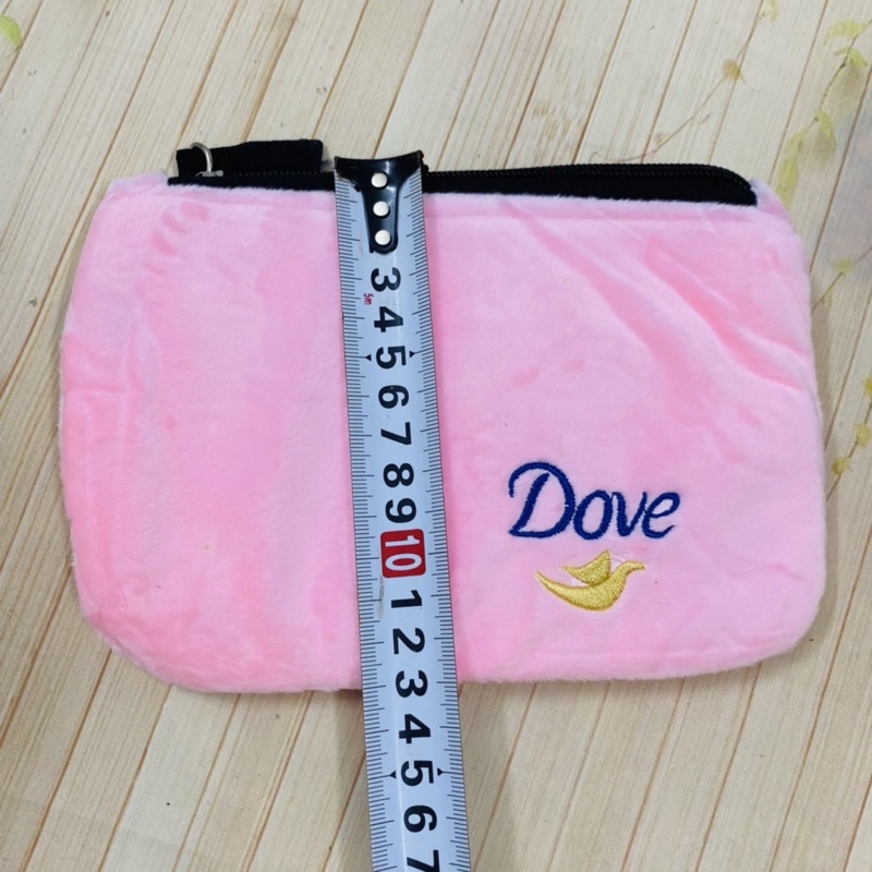 Túi cầm tay vải nhung mềm mại có quai xách Dove