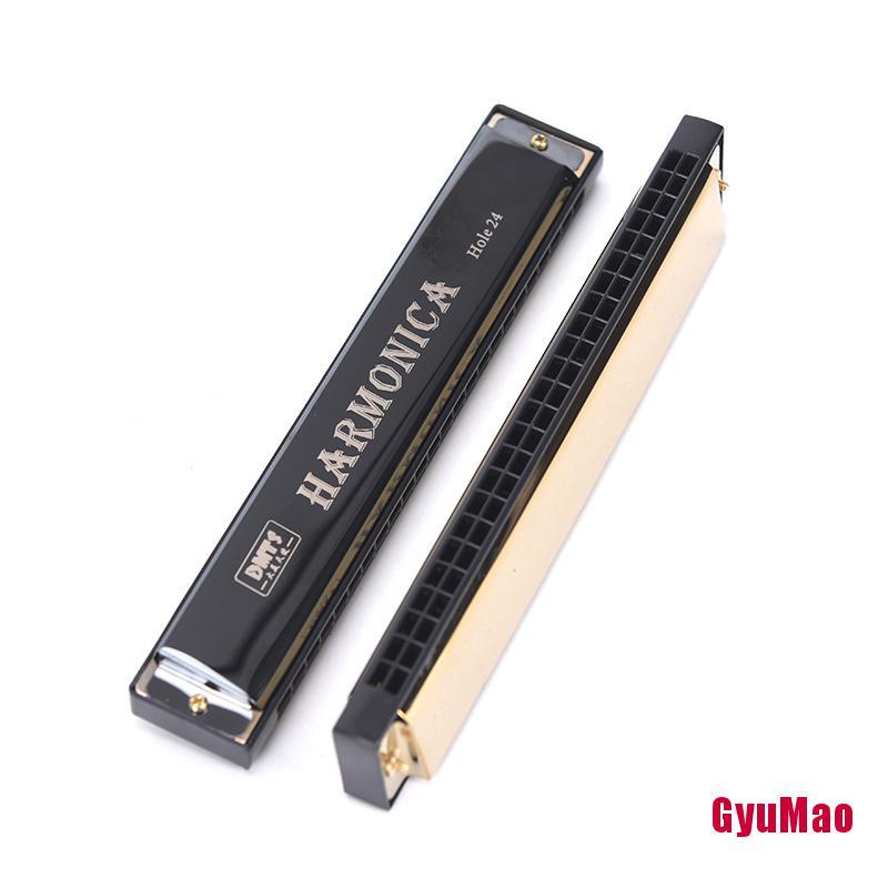 Kèn Harmonica Tremolo 24 lỗ hai hàng HDY 2 màu lựa chọn