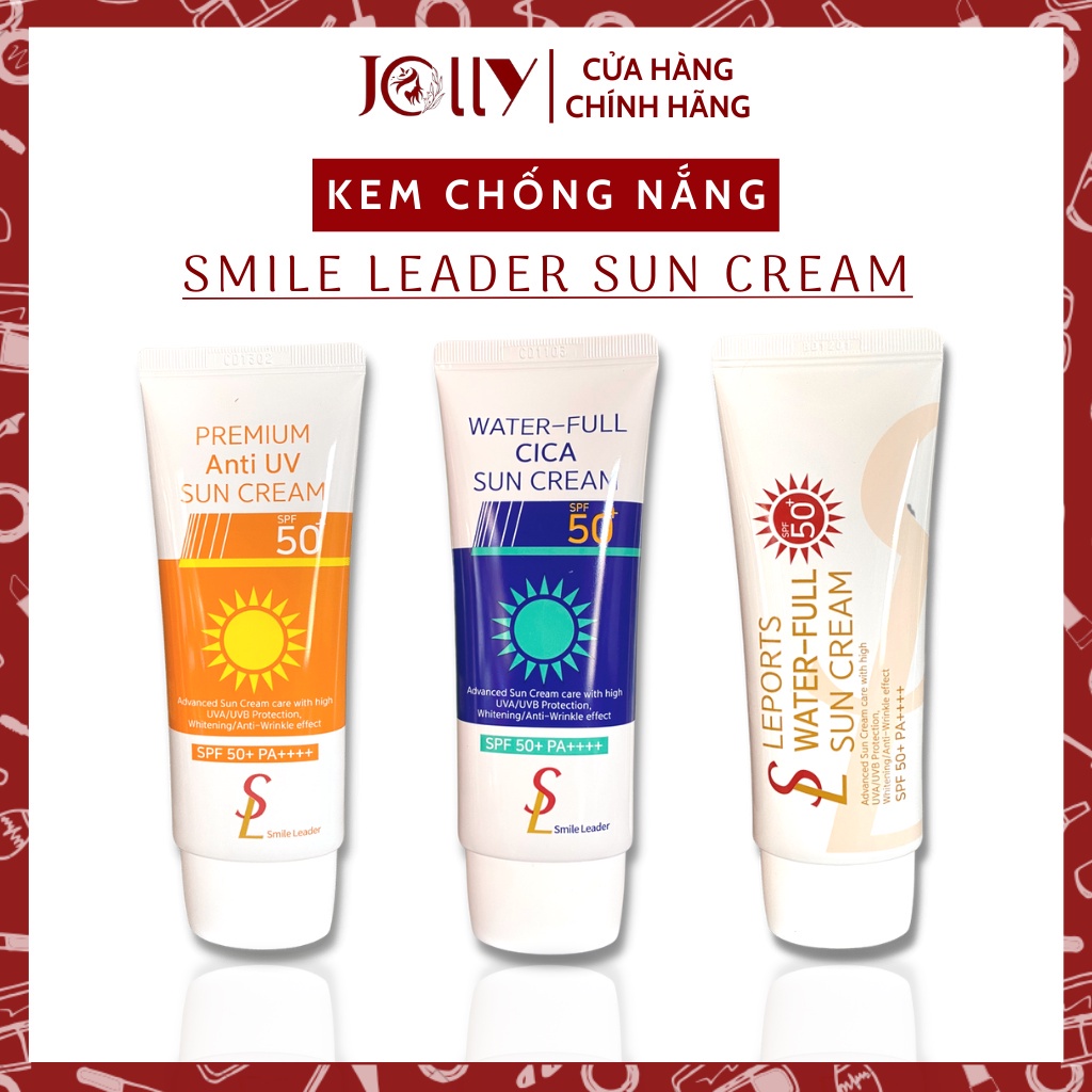 Kem Chống Nắng Nâng Tone Smile Leader Sun Cream SPF 50+ PA++++ 60ml