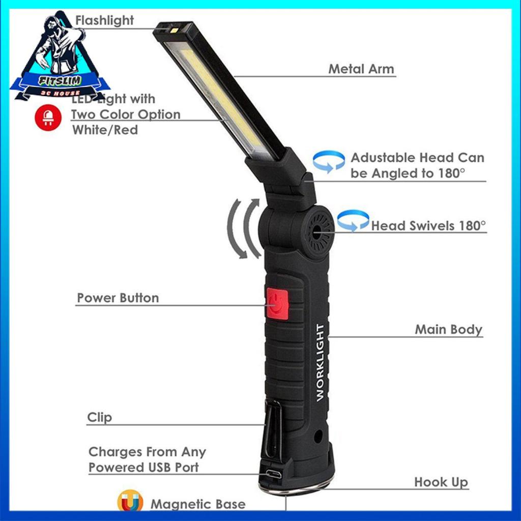 Đèn Làm Việc Đa Năng Có Thể Gấp Gọn Tiện Dụng Cho Xe Hơi