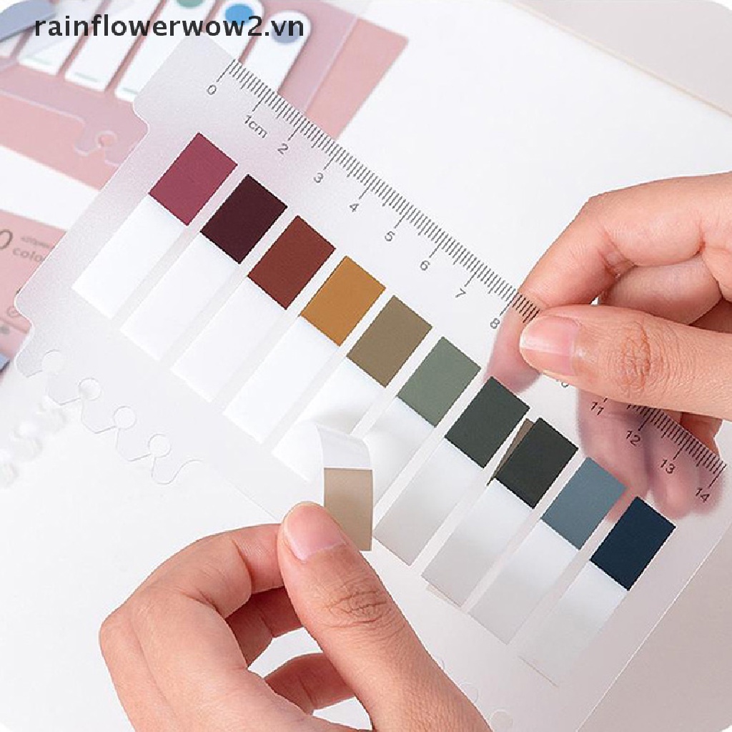 200 Miếng dán ghi chú đánh dấu trang sách tùy chọn màu sắc