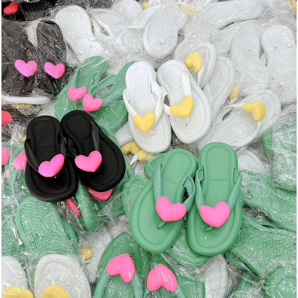 Dép bánh mì nữ, dép tông tim trơn đế độn siêu nhẹ chất liệu EVA size kép 36-41