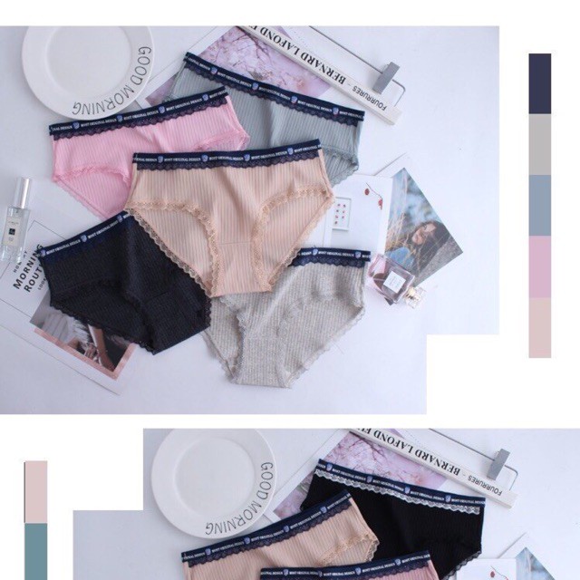 Quần lót gân tăm cạp chữ đậm 2020